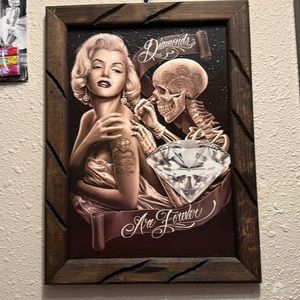 Marilyn Monroe framed 13 1/2 x 17 1/2"